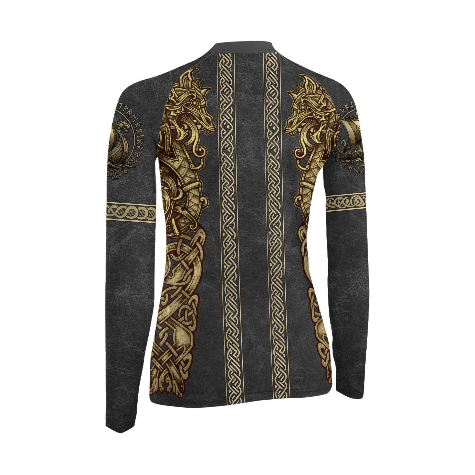Viking Golden Dragon Women's Long Sleeve Rash Guard