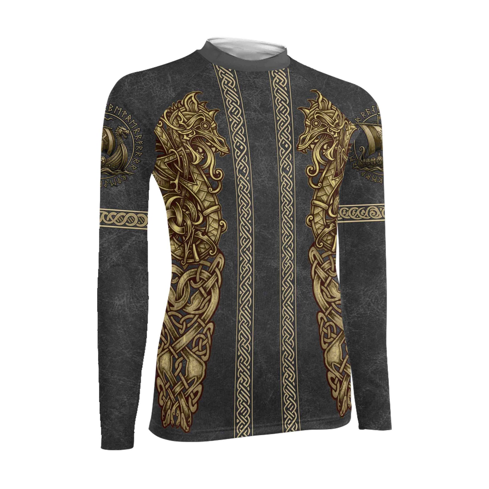 Viking Golden Dragon Women's Long Sleeve Rash Guard