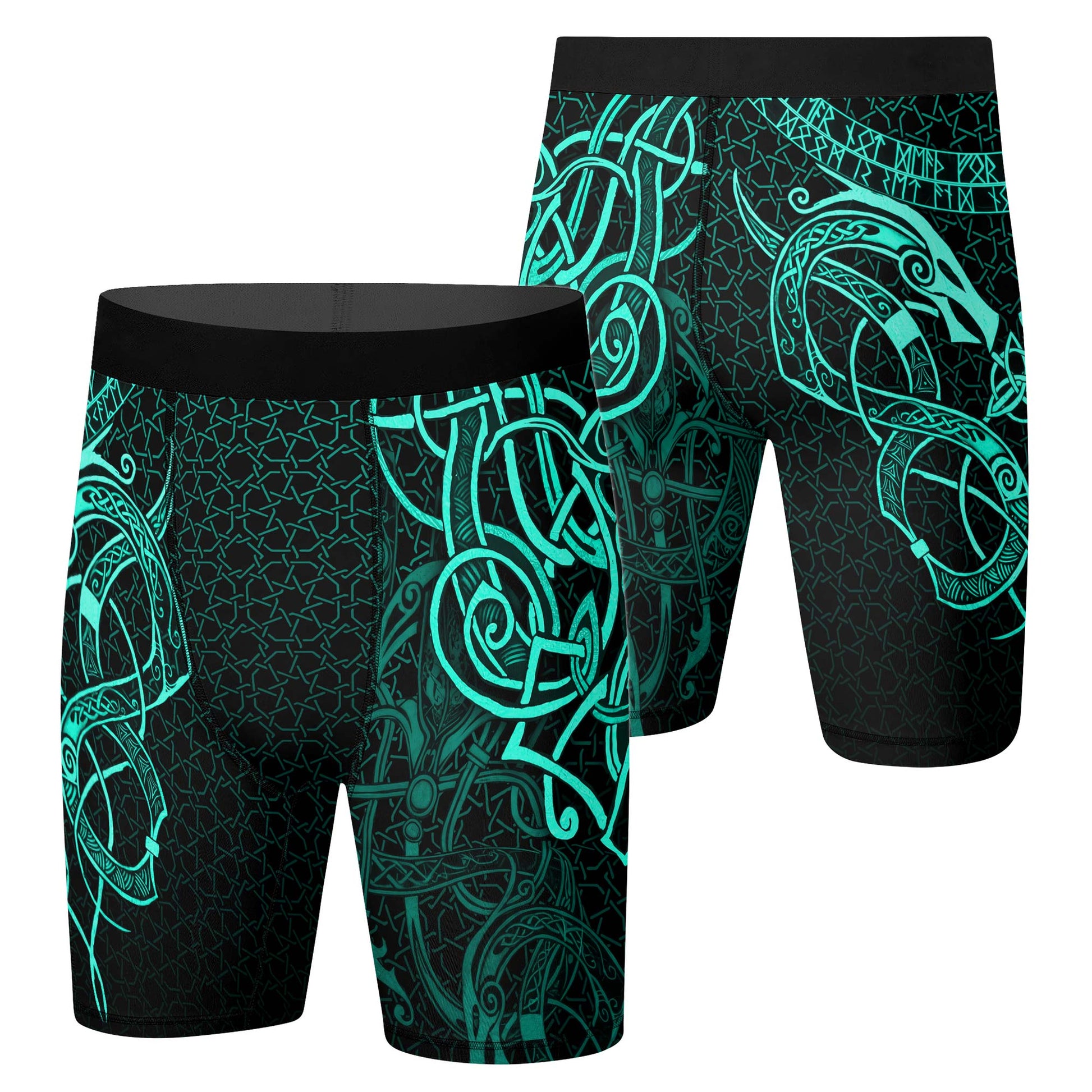 Viking Jormungandr Poisonous Snakes Compression Shorts