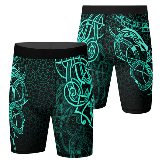 Viking Jormungandr Poisonous Snakes Compression Shorts