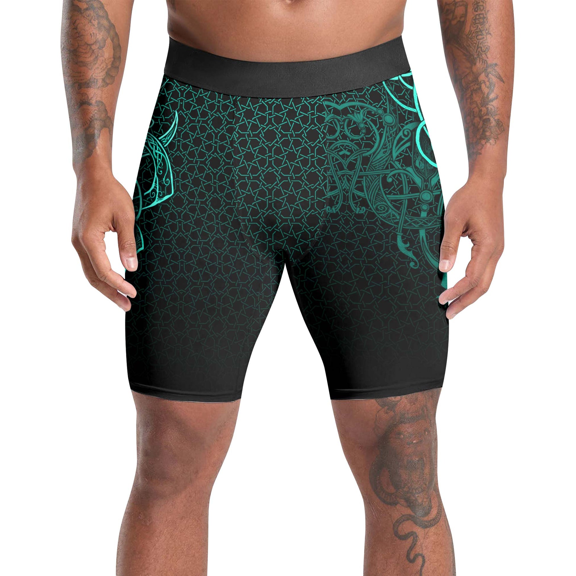 Viking Jormungandr Poisonous Snakes Compression Shorts