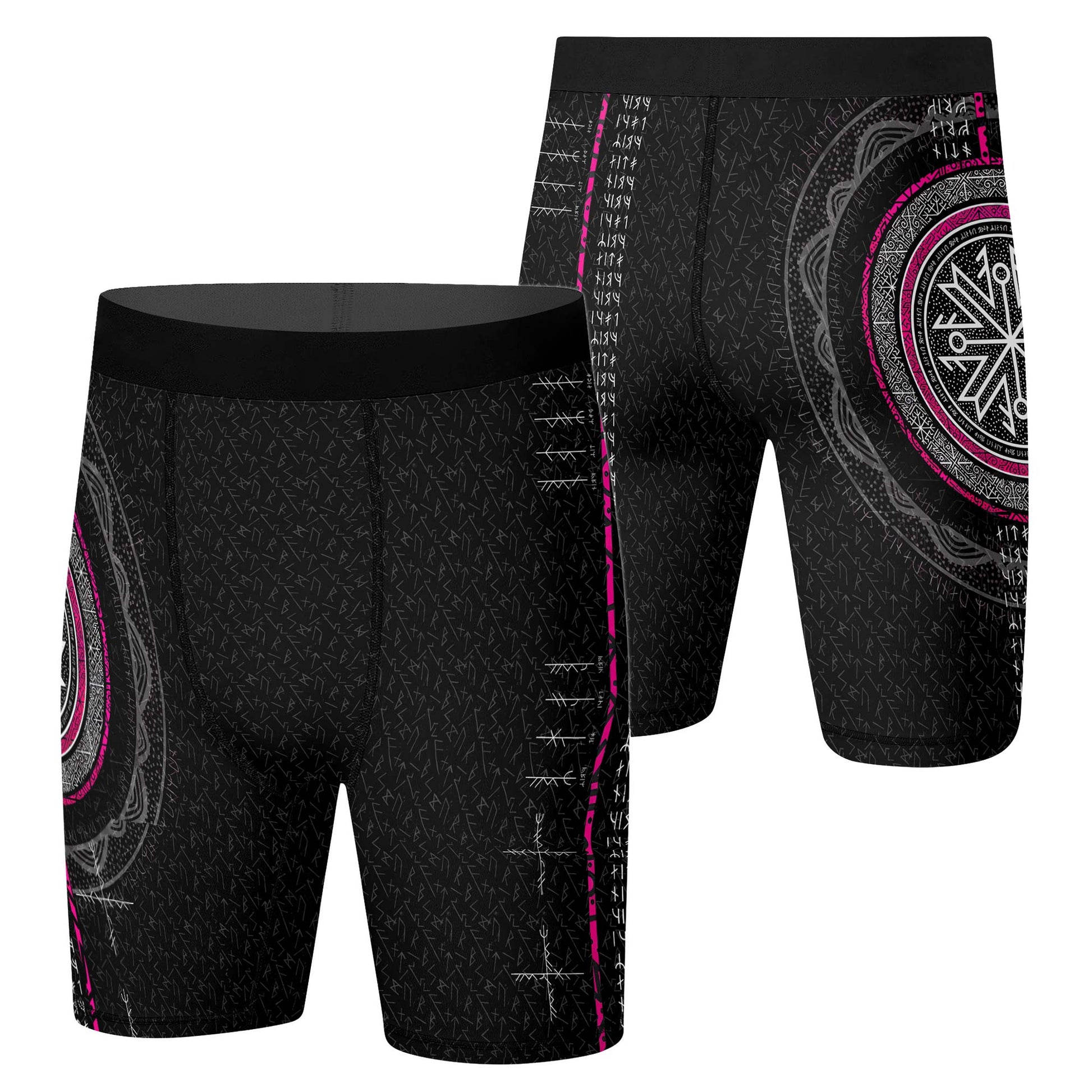 Viking Norse Rune Compression Shorts