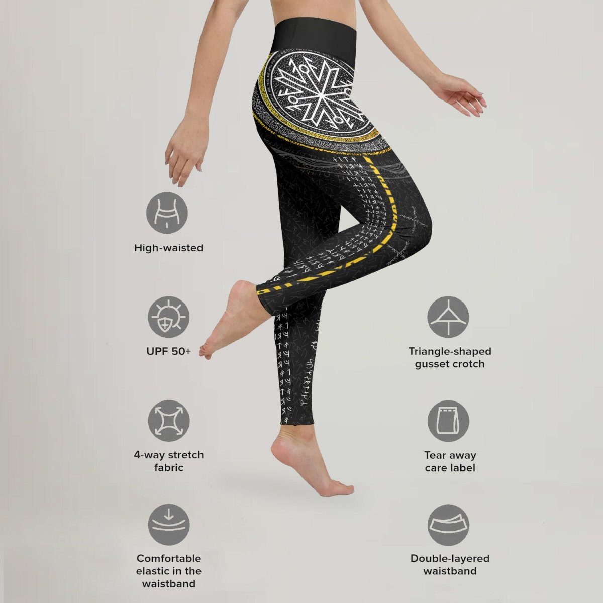 Viking Norse Rune Leggings - BattleFitGear