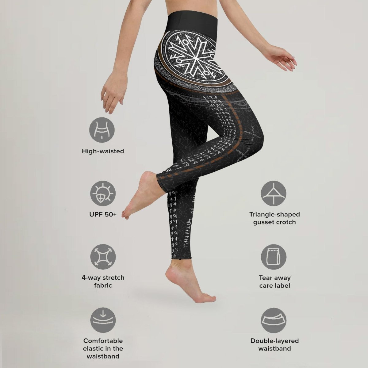 Viking Norse Rune Leggings - BattleFitGear