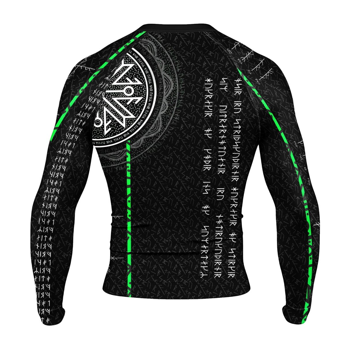 Viking Norse Rune Men's Long Sleeve Rash Guard - BattleFitGear