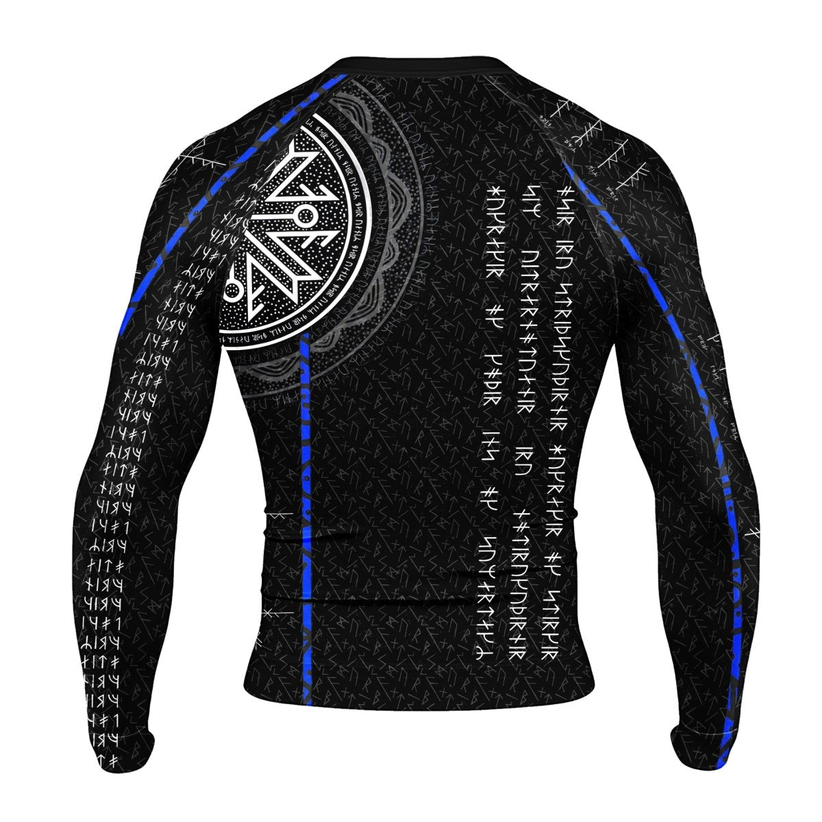 Viking Norse Rune Men's Long Sleeve Rash Guard - BattleFitGear