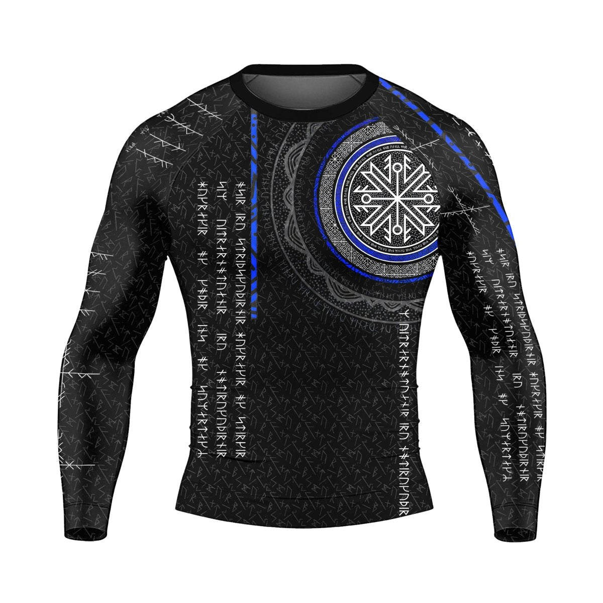 Viking Norse Rune Men's Long Sleeve Rash Guard - BattleFitGear