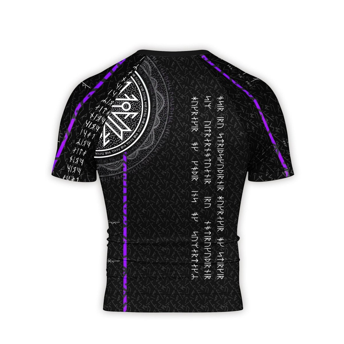 Viking Norse Rune Men's Short Sleeve Rash Guard - BattleFitGear