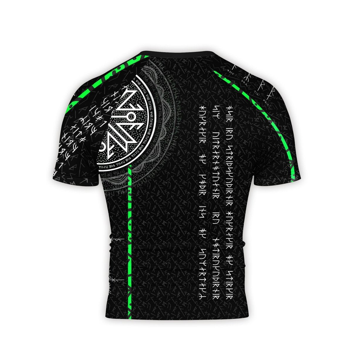 Viking Norse Rune Men's Short Sleeve Rash Guard - BattleFitGear