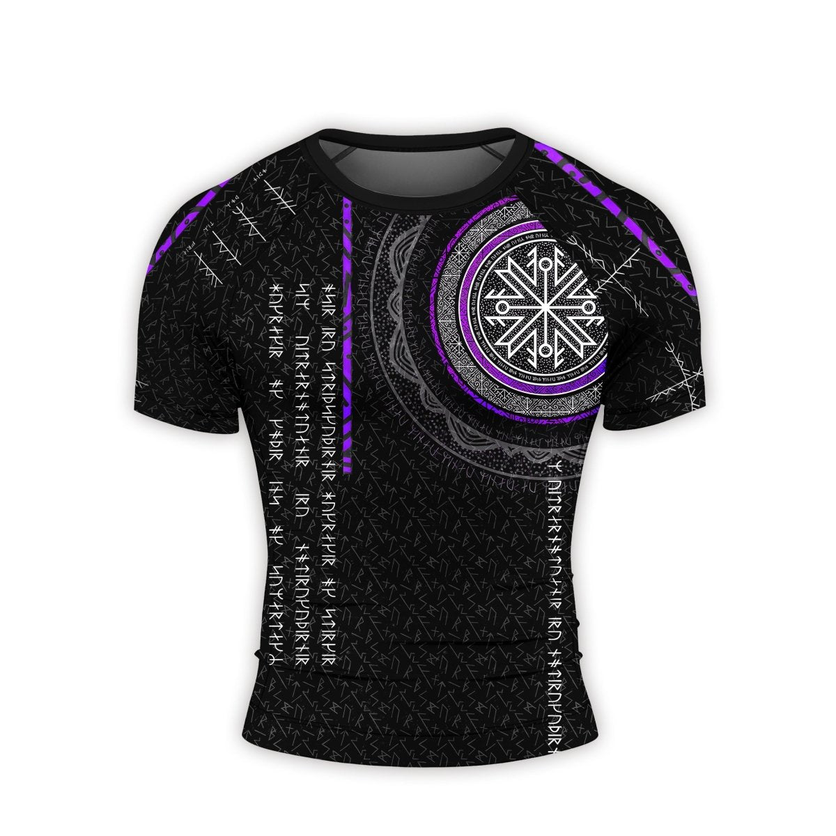 Viking Norse Rune Men's Short Sleeve Rash Guard - BattleFitGear