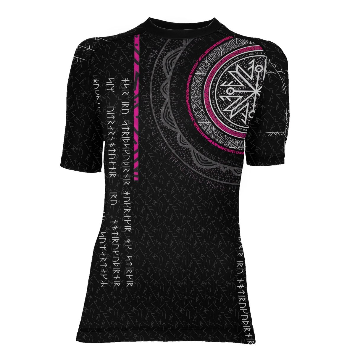 Viking Norse Rune Women's Short Sleeve Rash Guard - BattleFitGear