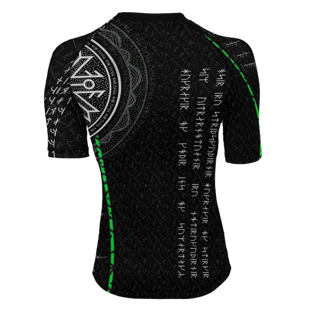 Viking Norse Rune Women's Short Sleeve Rash Guard - BattleFitGear