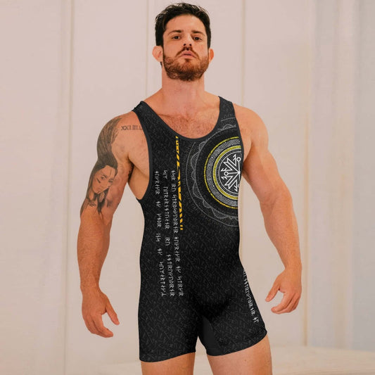 Viking Norse Rune Wrestling Singlets - BattleFitGear