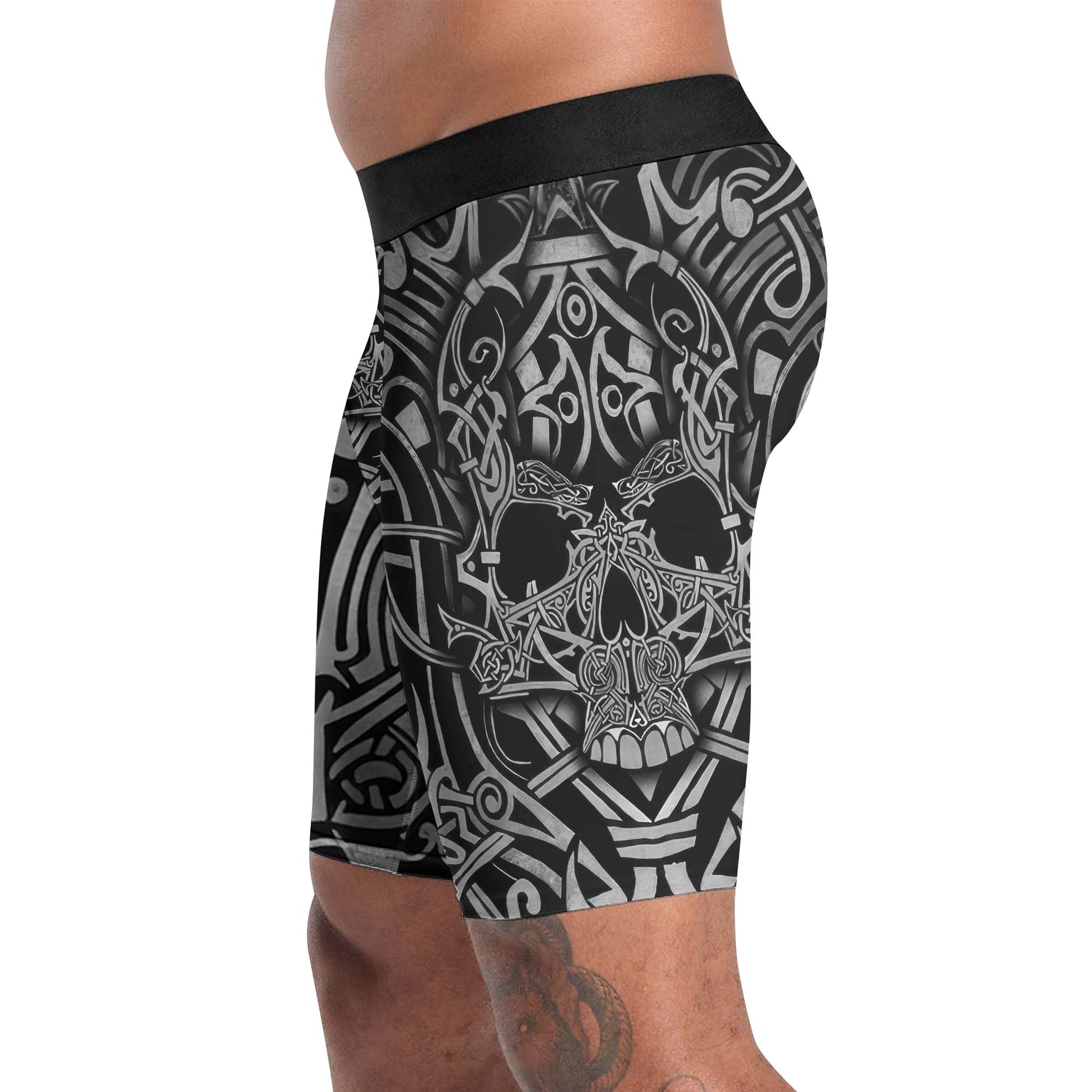 Viking Norse Skull Compression Shorts