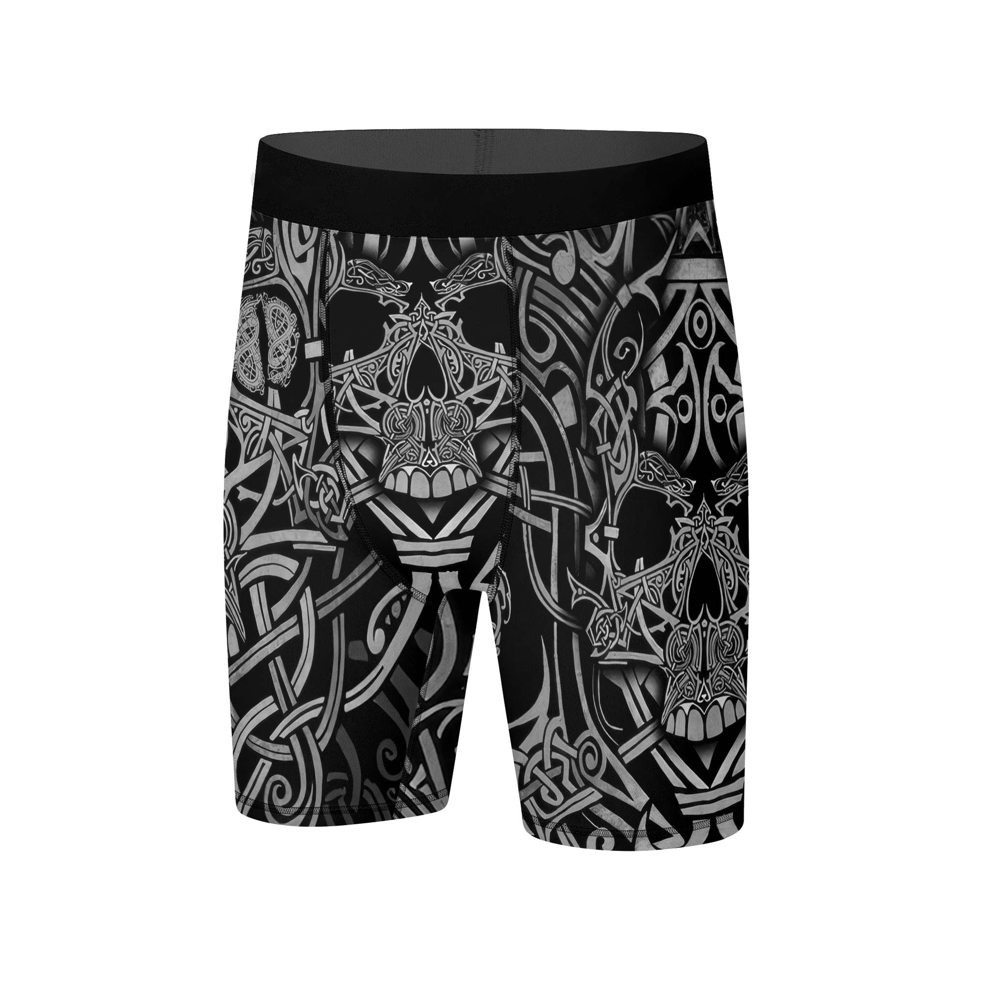 Viking Norse Skull Compression Shorts