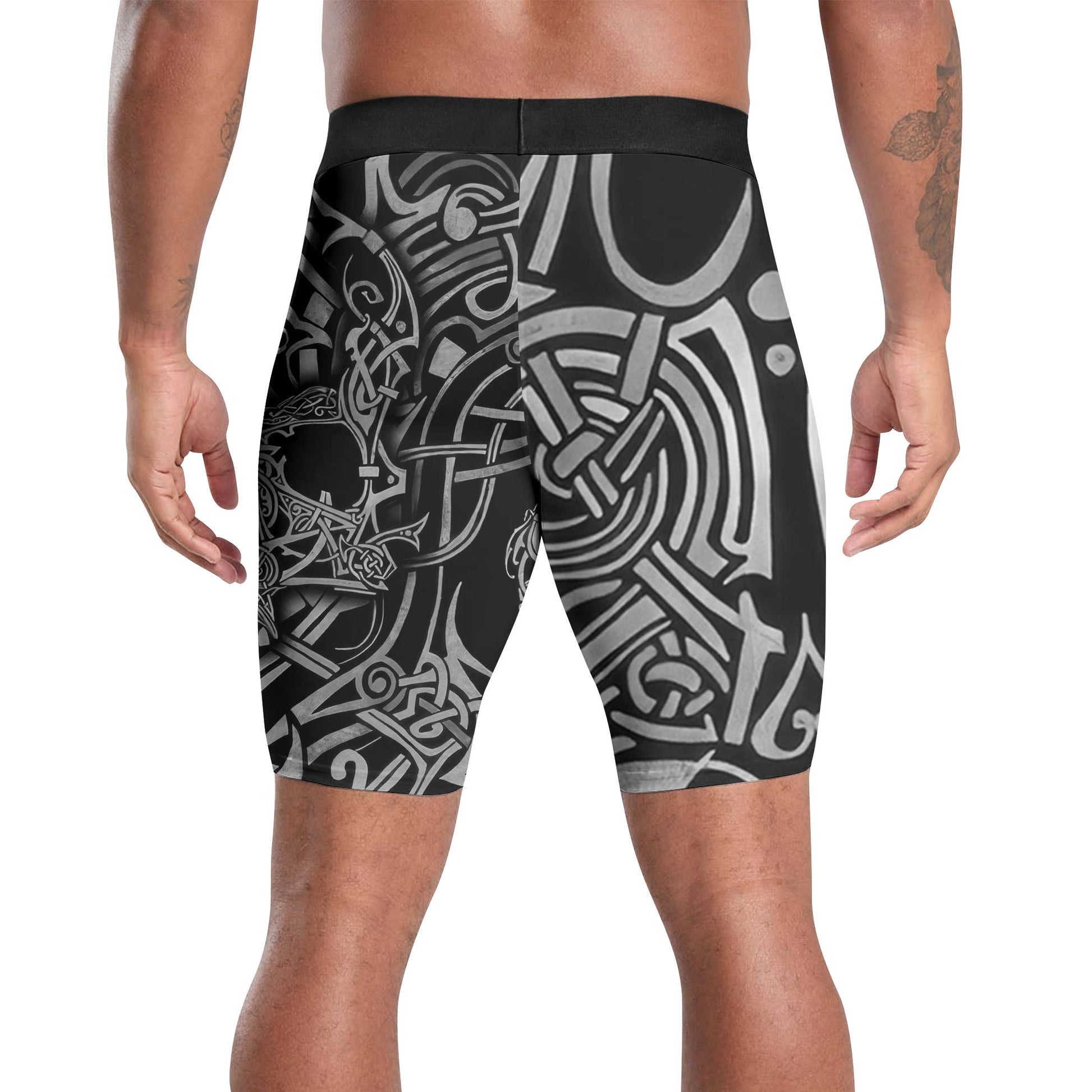 Viking Norse Skull Compression Shorts