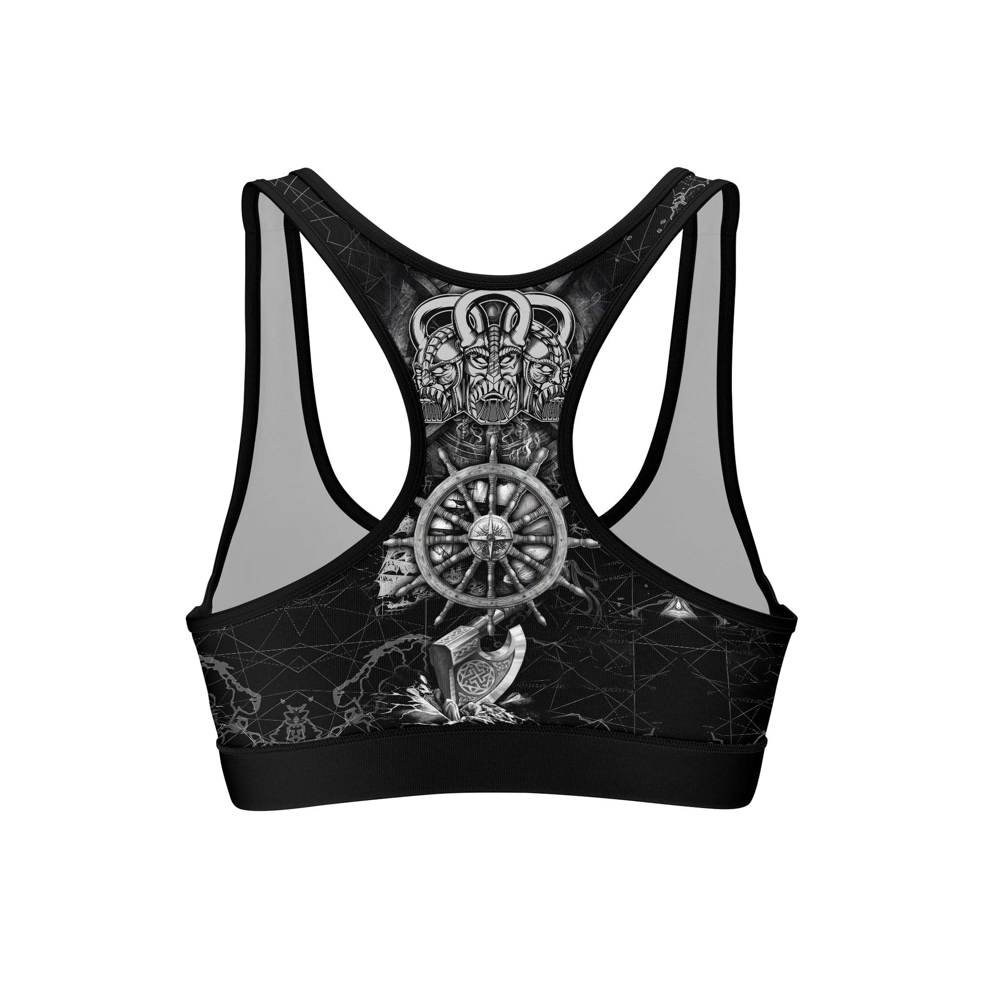 Viking Pirate Ship Women's Sports Bra