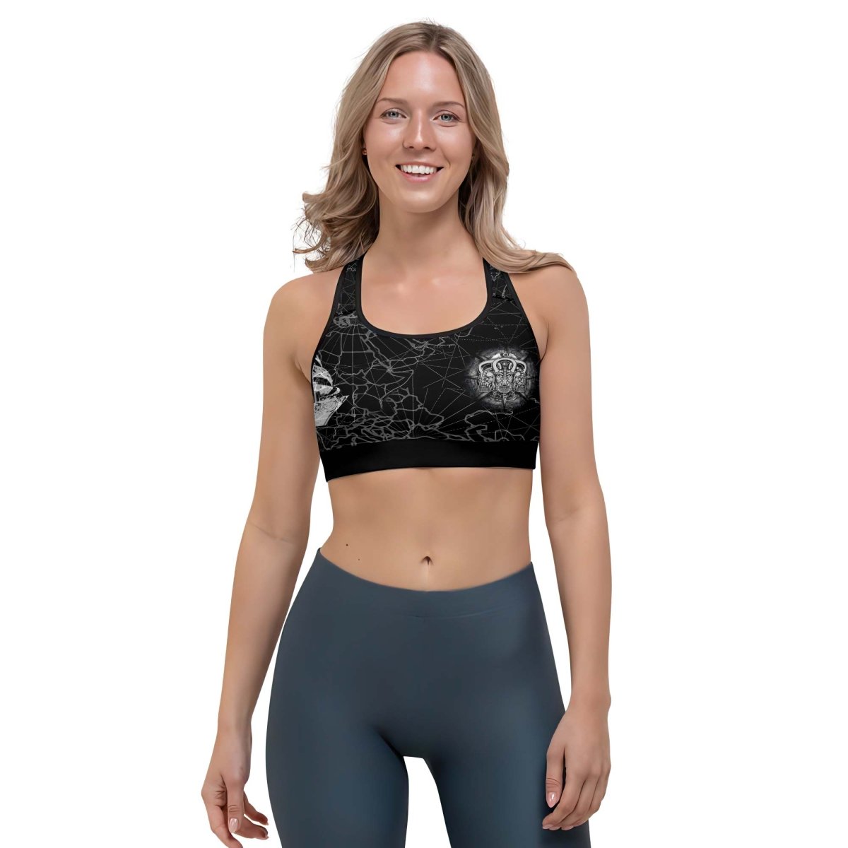 Viking Pirate Ship Women's Padded Sports Bra - BattleFitGear