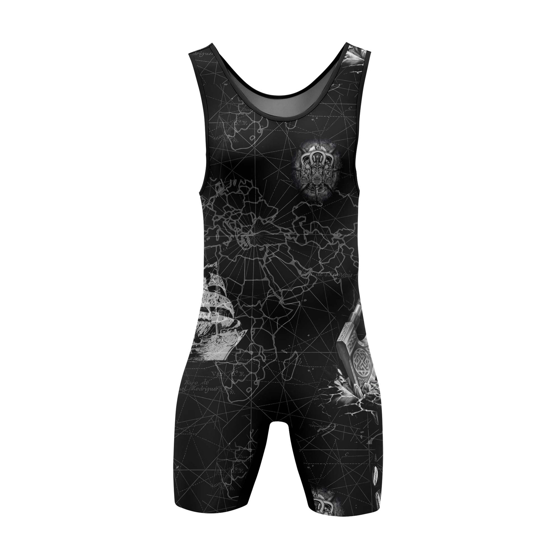 Viking Pirate Ship Wrestling Singlets