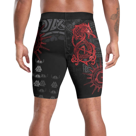 Viking Red Dragon Compression Shorts