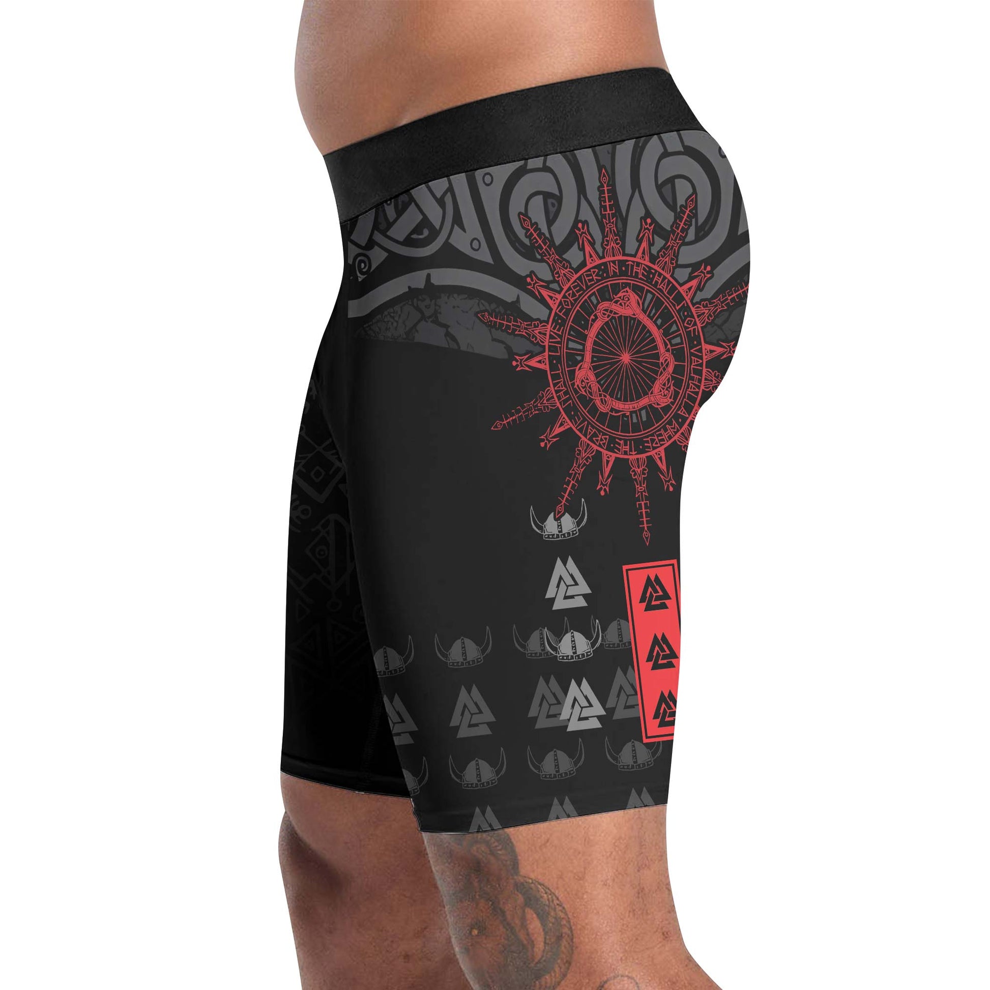 Viking Red Dragon Compression Shorts