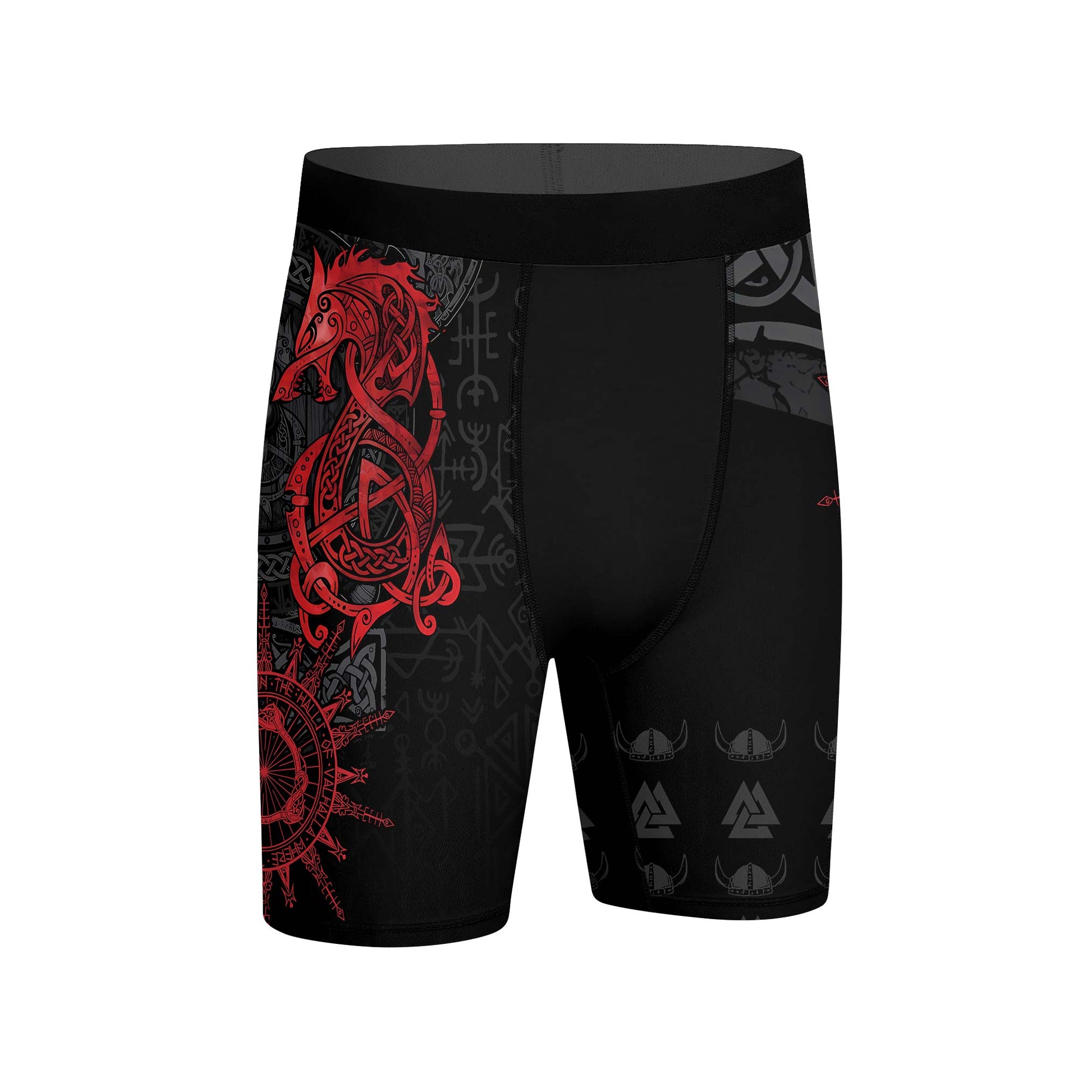 Viking Red Dragon Compression Shorts
