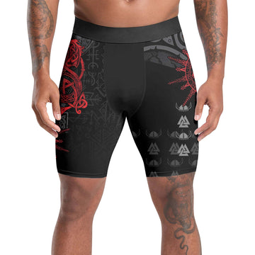 Viking Red Dragon Compression Shorts