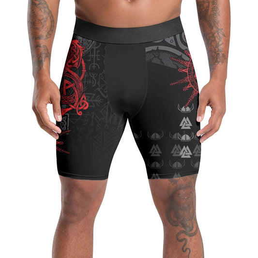 Viking Red Dragon Compression Shorts