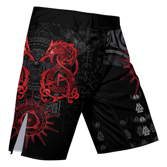 Viking Red Dragon Fight Shorts