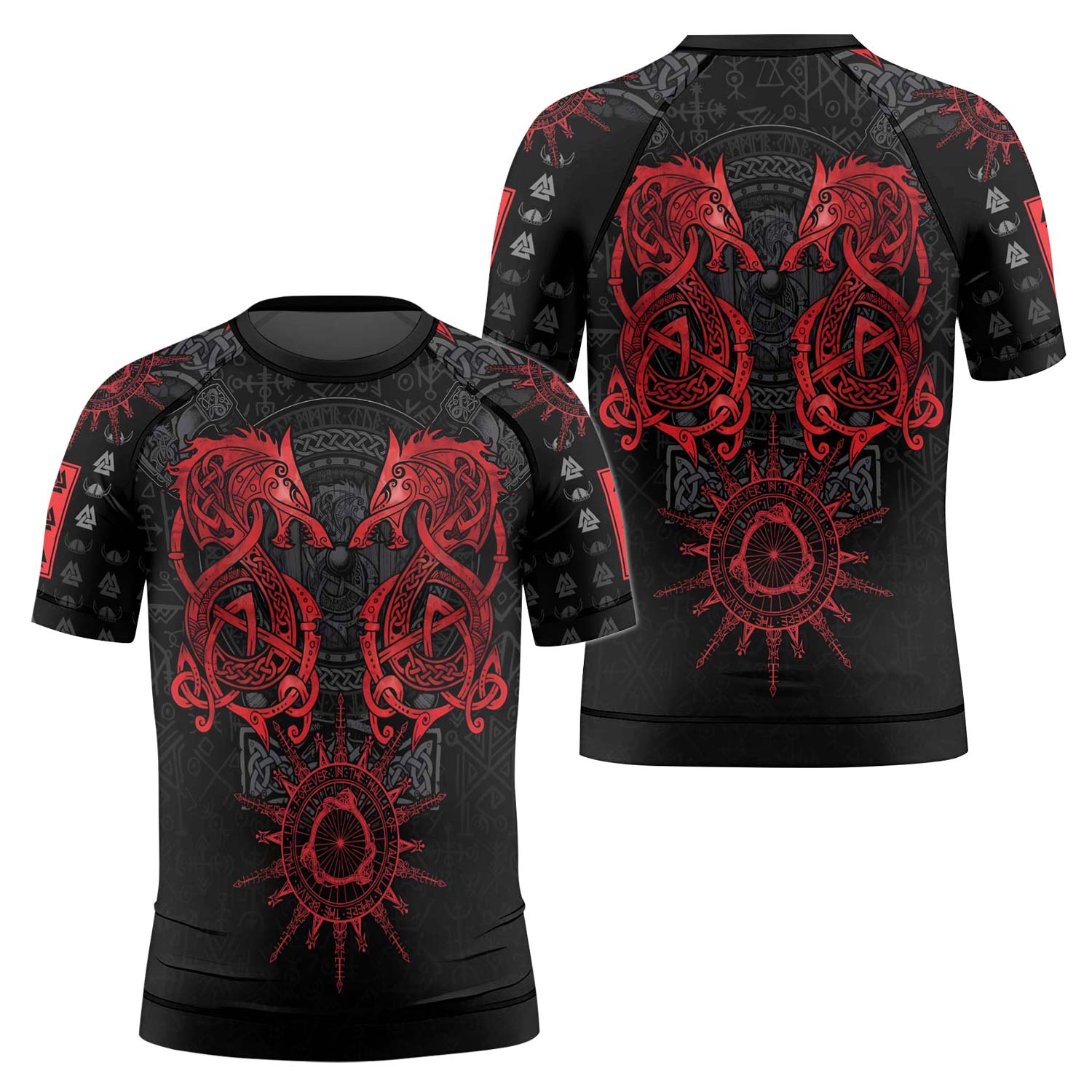 Viking Red Dragon Kids Rash Guard - BattleFitGear