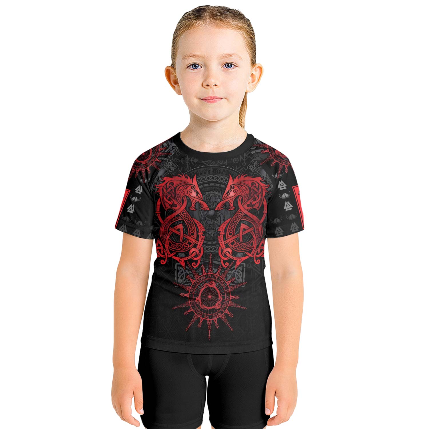 Viking Red Dragon Kids Rash Guard - BattleFitGear