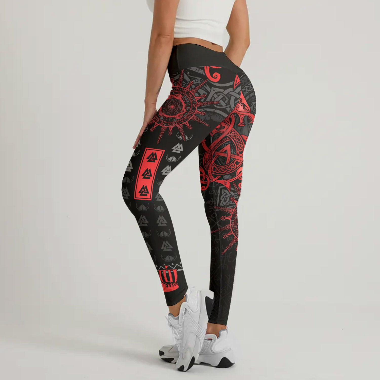 Viking Red Dragon Leggings