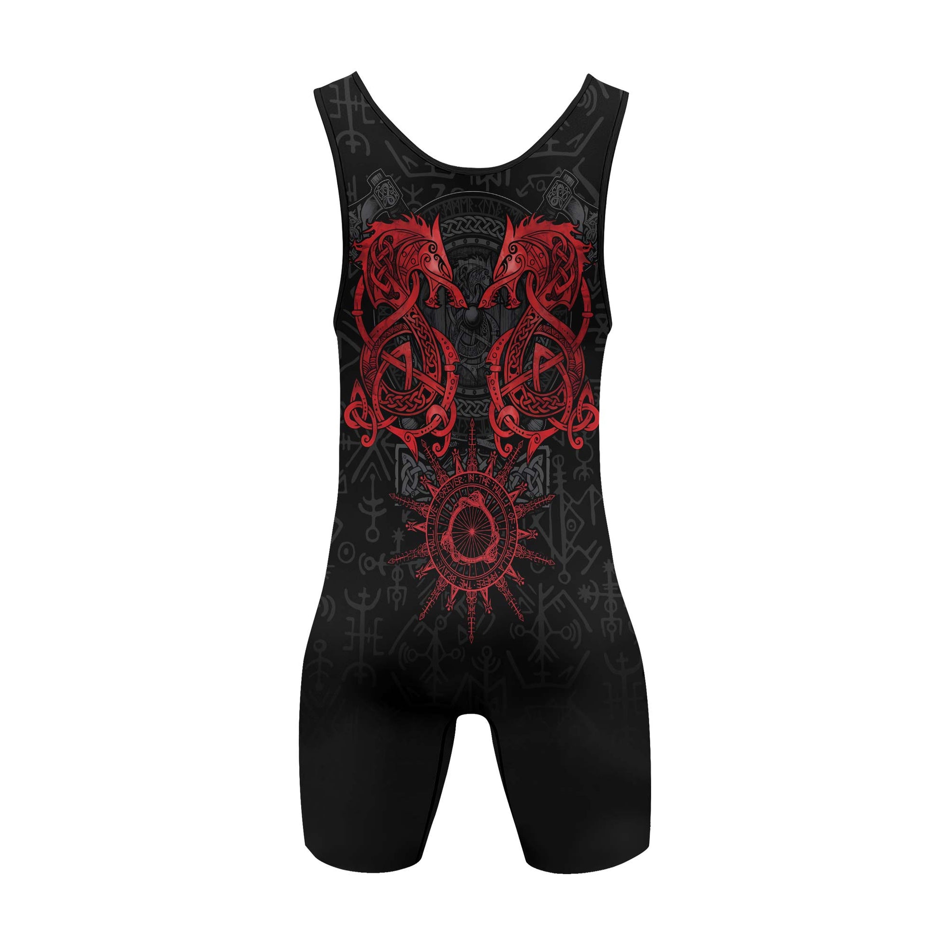 Viking Red Dragon Wrestling Singlets