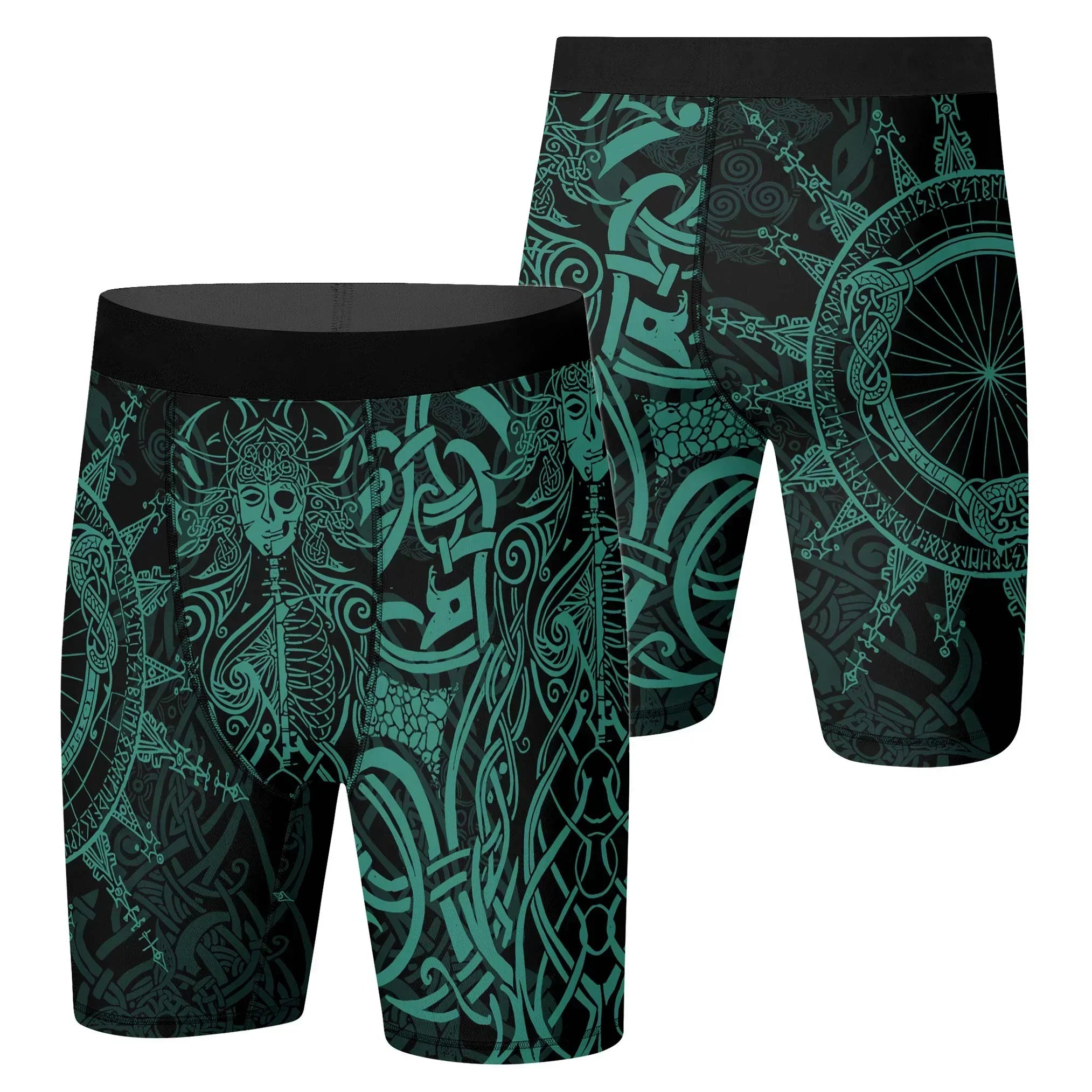 Viking Rune Celtic Compression Shorts | Men's Sports Base Layer Running ...