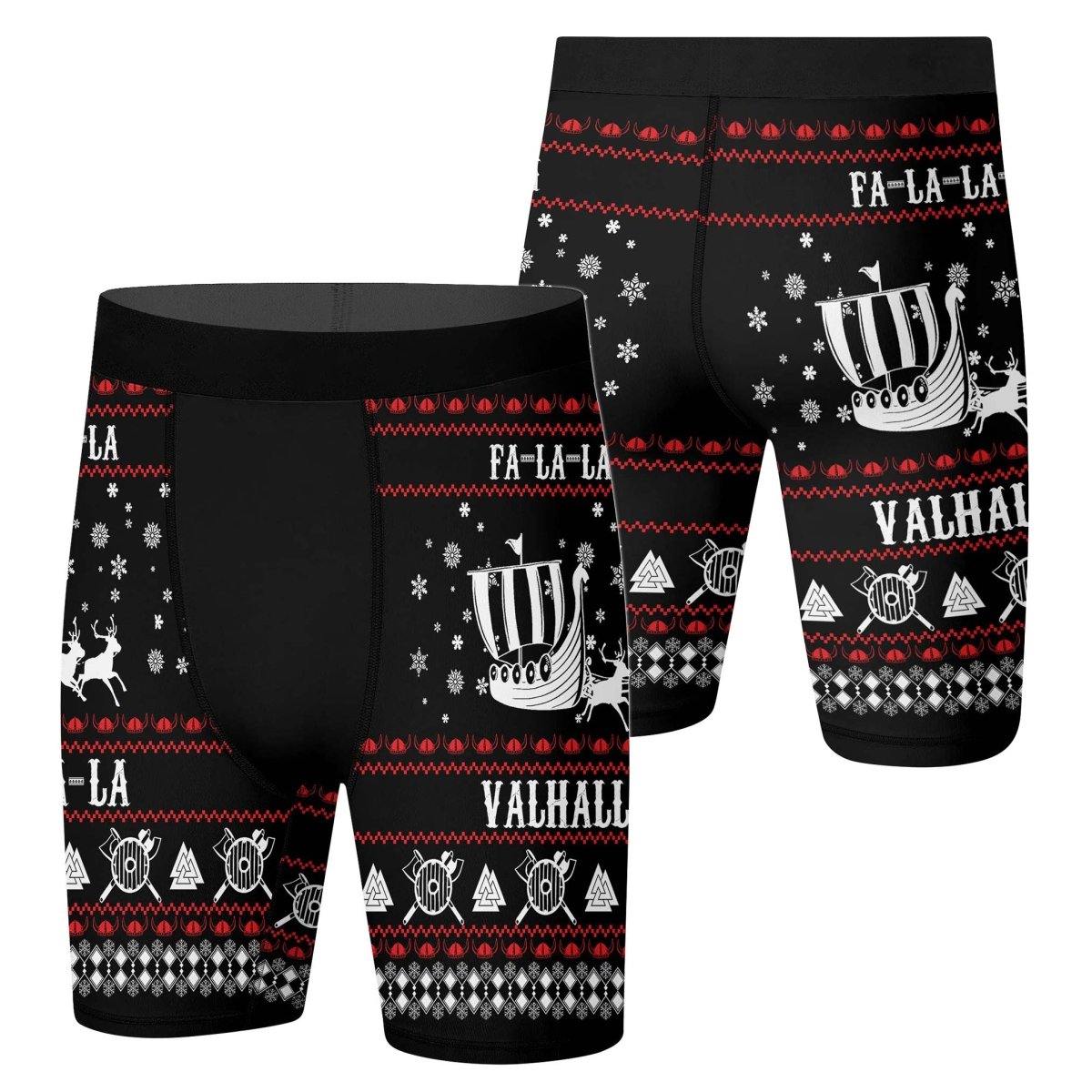 Viking Santa's Sleigh Compression Shorts - BattleFitGear