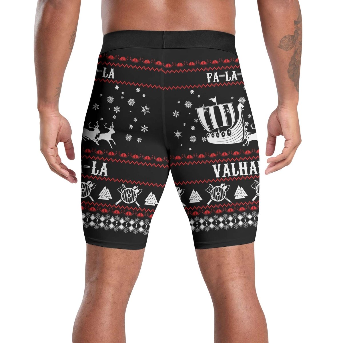 Viking Santa's Sleigh Compression Shorts - BattleFitGear