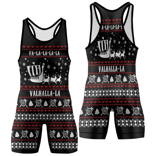 Viking Santa's Sleigh Wrestling Singlets - BattleFitGear