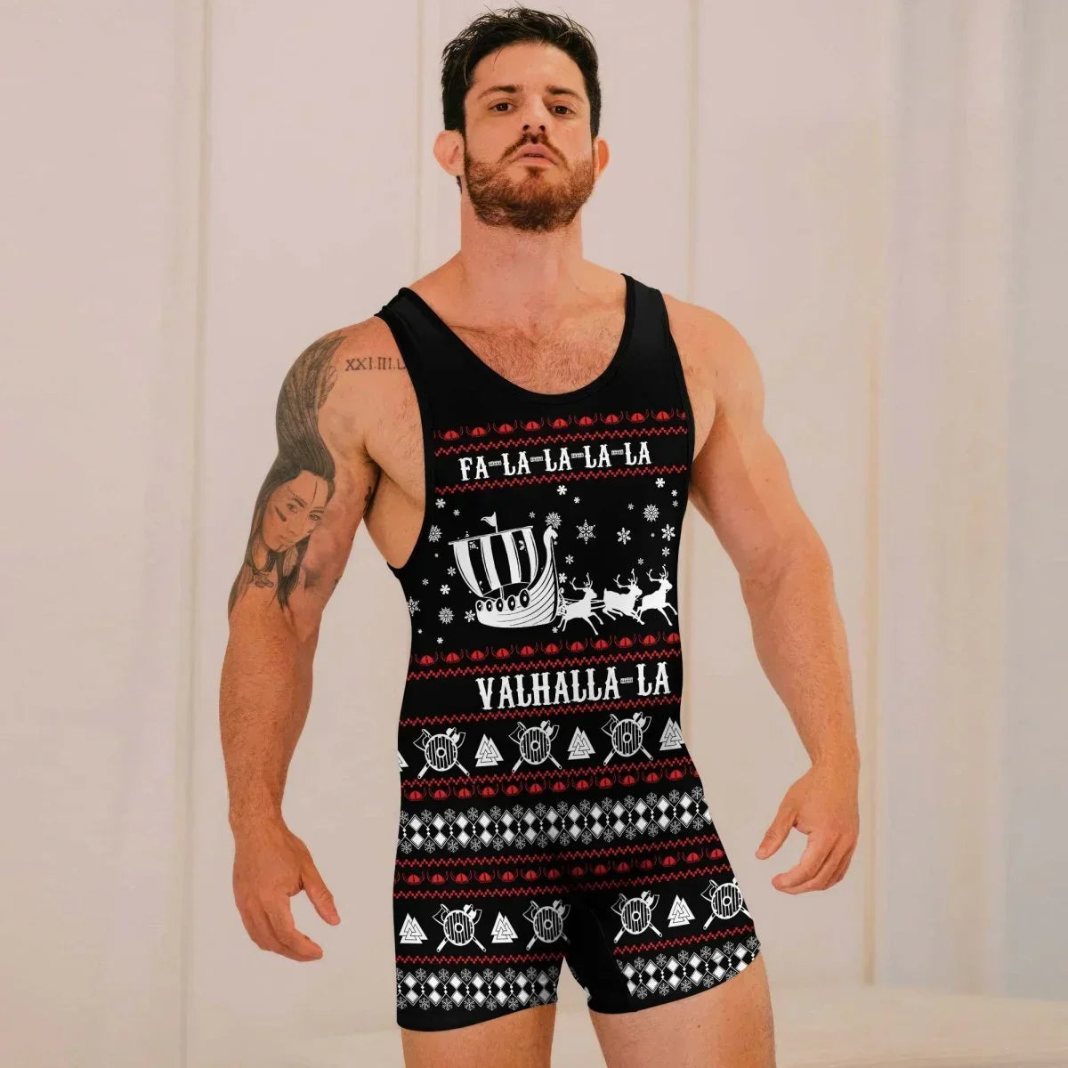 Viking Santa's Sleigh Wrestling Singlets – Wrestling Singlets USA