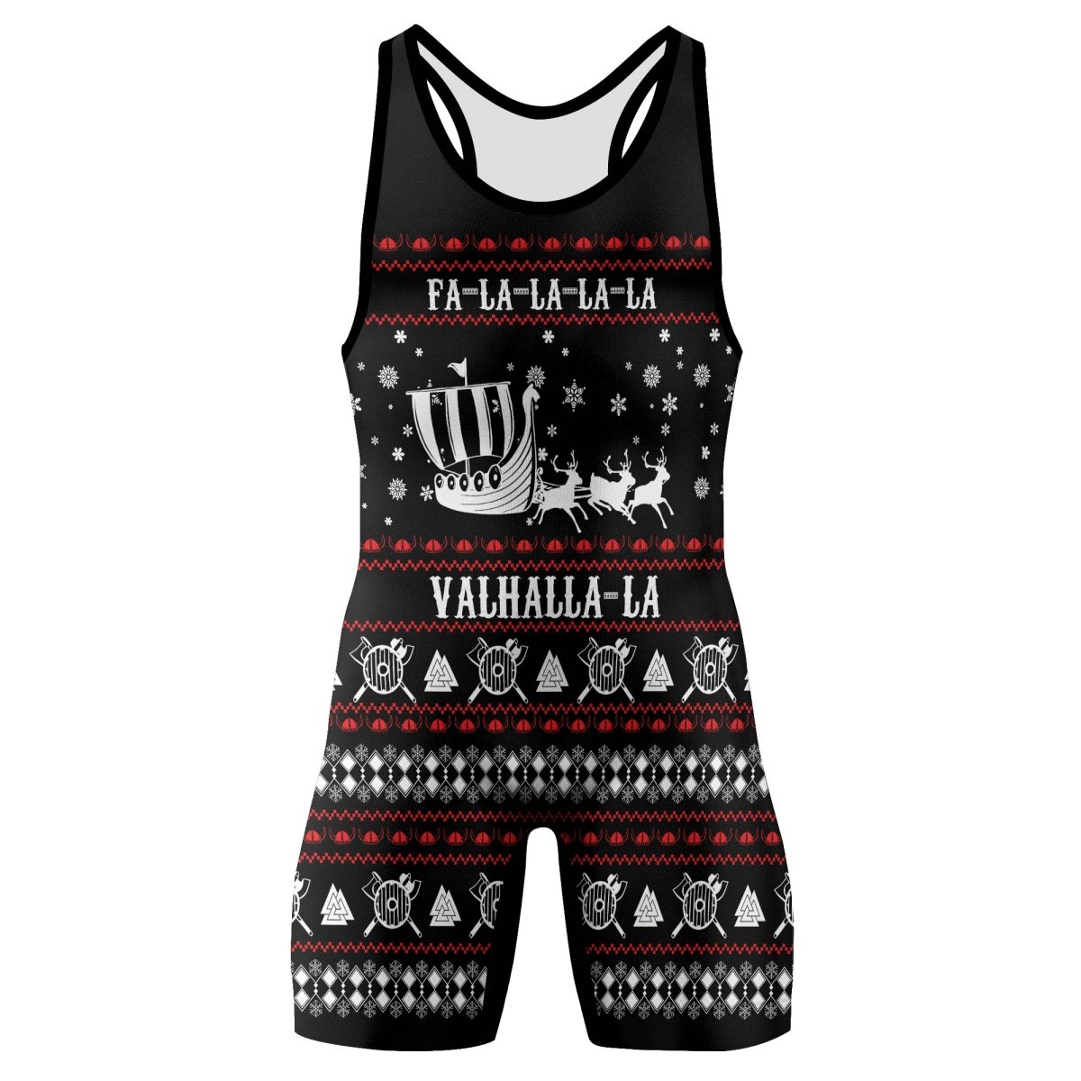 Viking Santa's Sleigh Wrestling Singlets - BattleFitGear