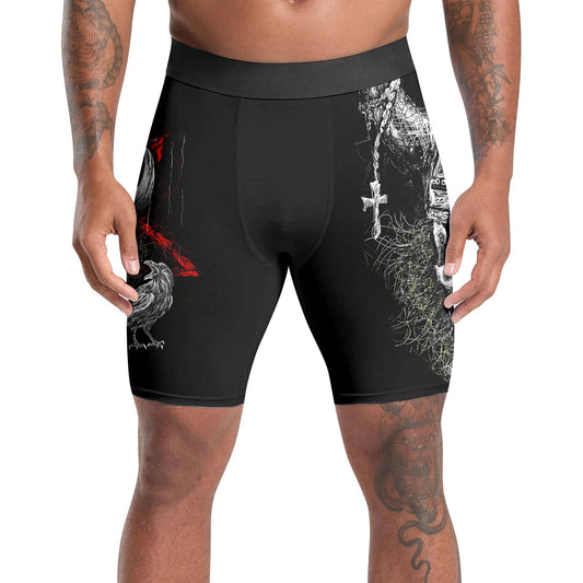 Viking Skull Compression Shorts