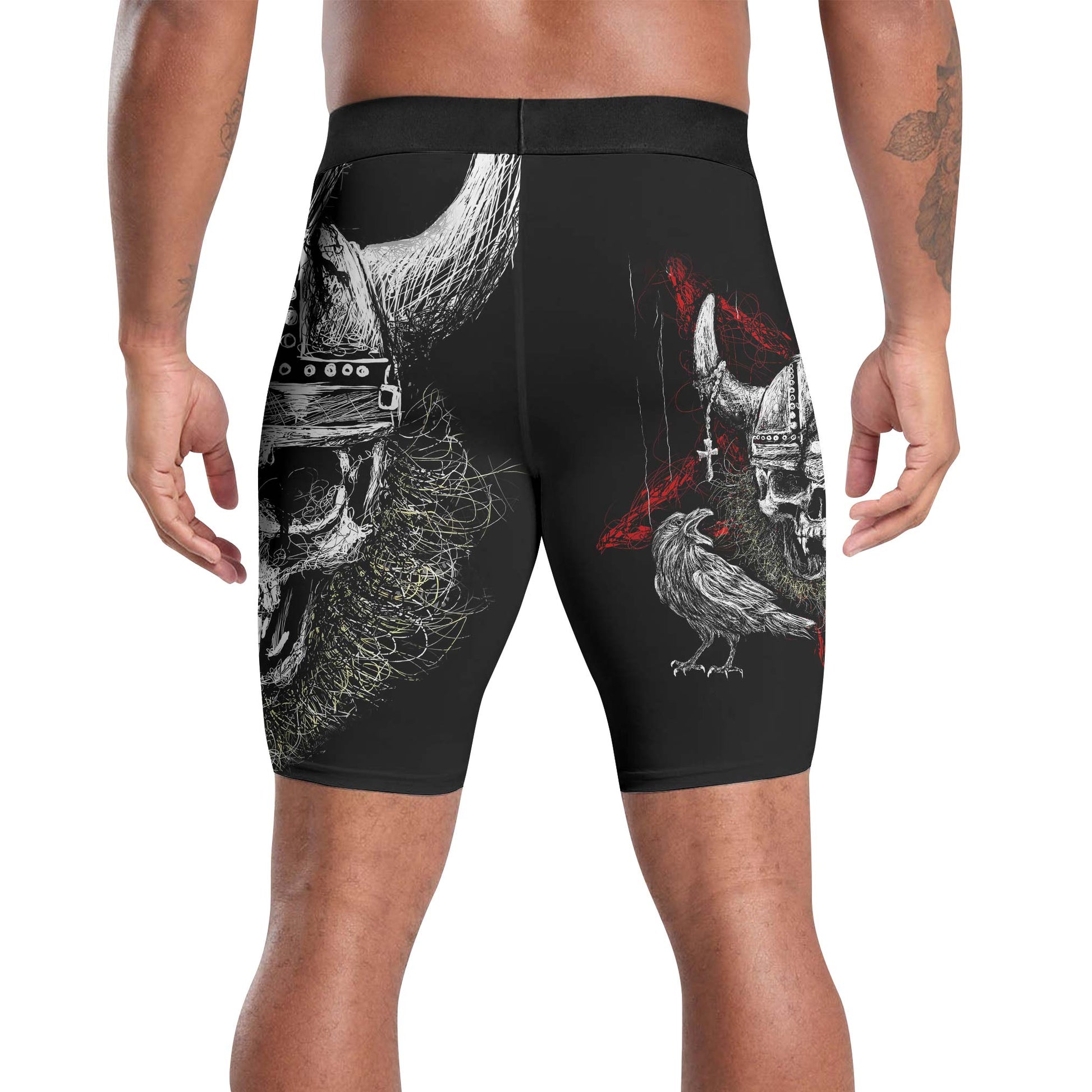 Viking Skull Compression Shorts