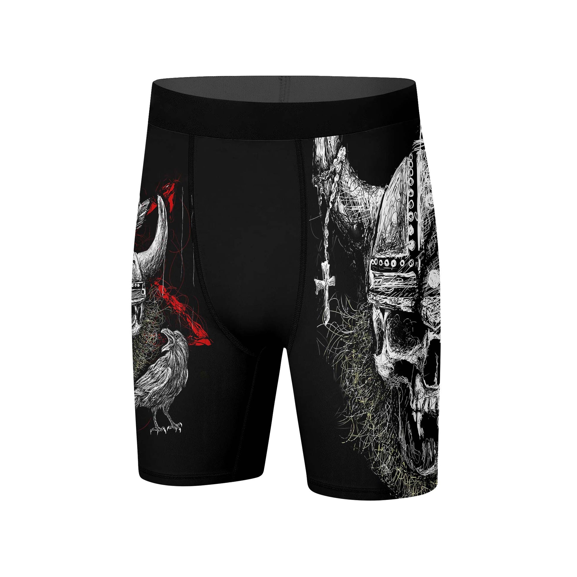 Viking Skull Compression Shorts