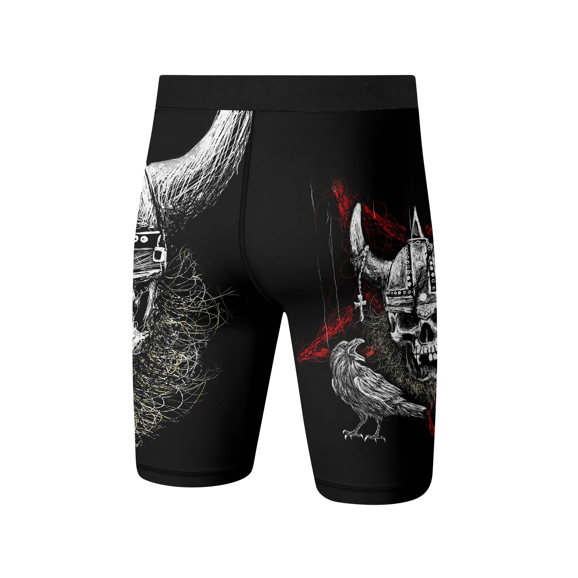 Viking Skull Compression Shorts