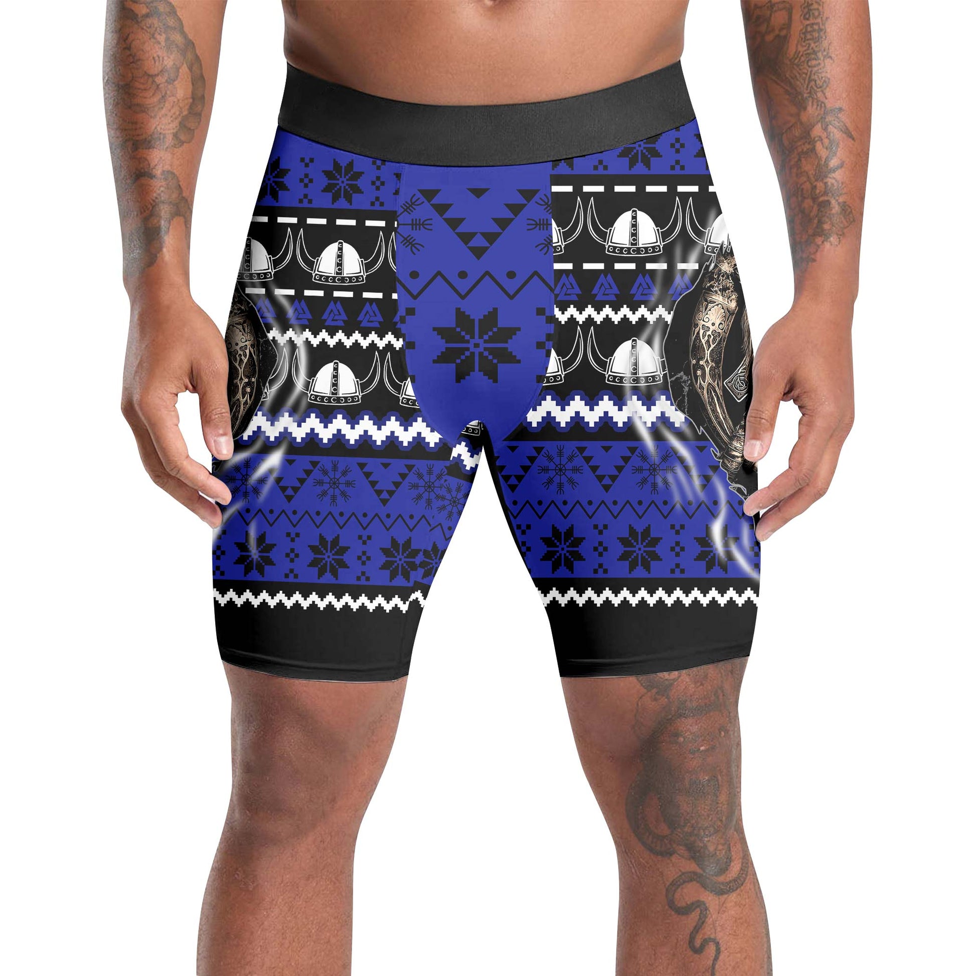 Viking Skull Inside Compression Shorts