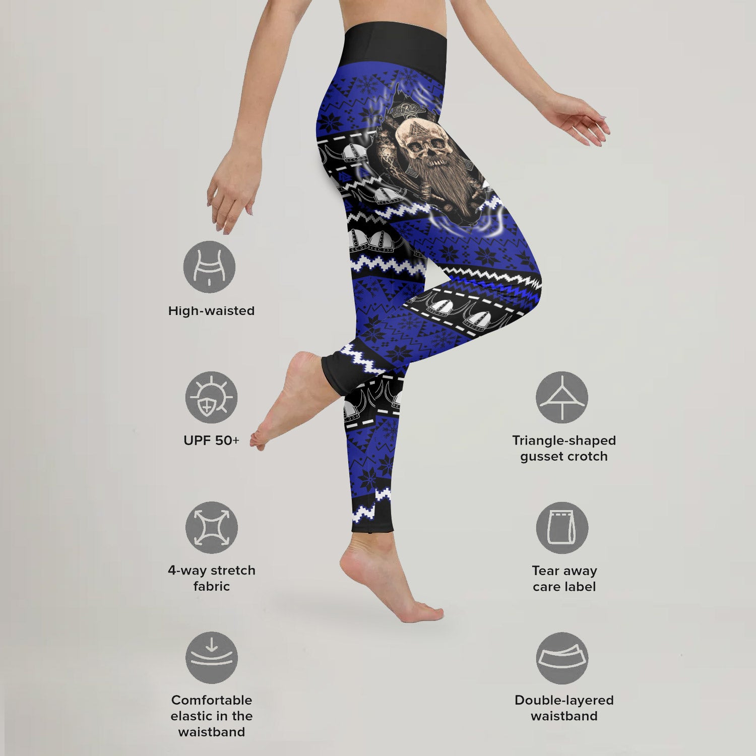 Viking Skull Inside Leggings