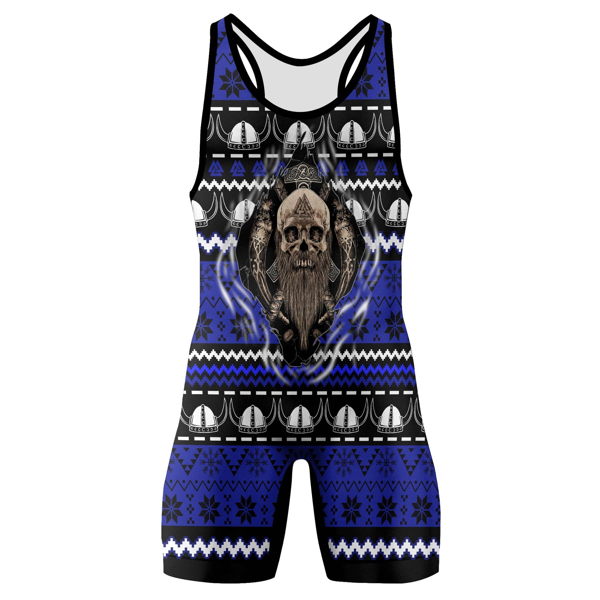 Viking Skull Inside Wrestling Singlets