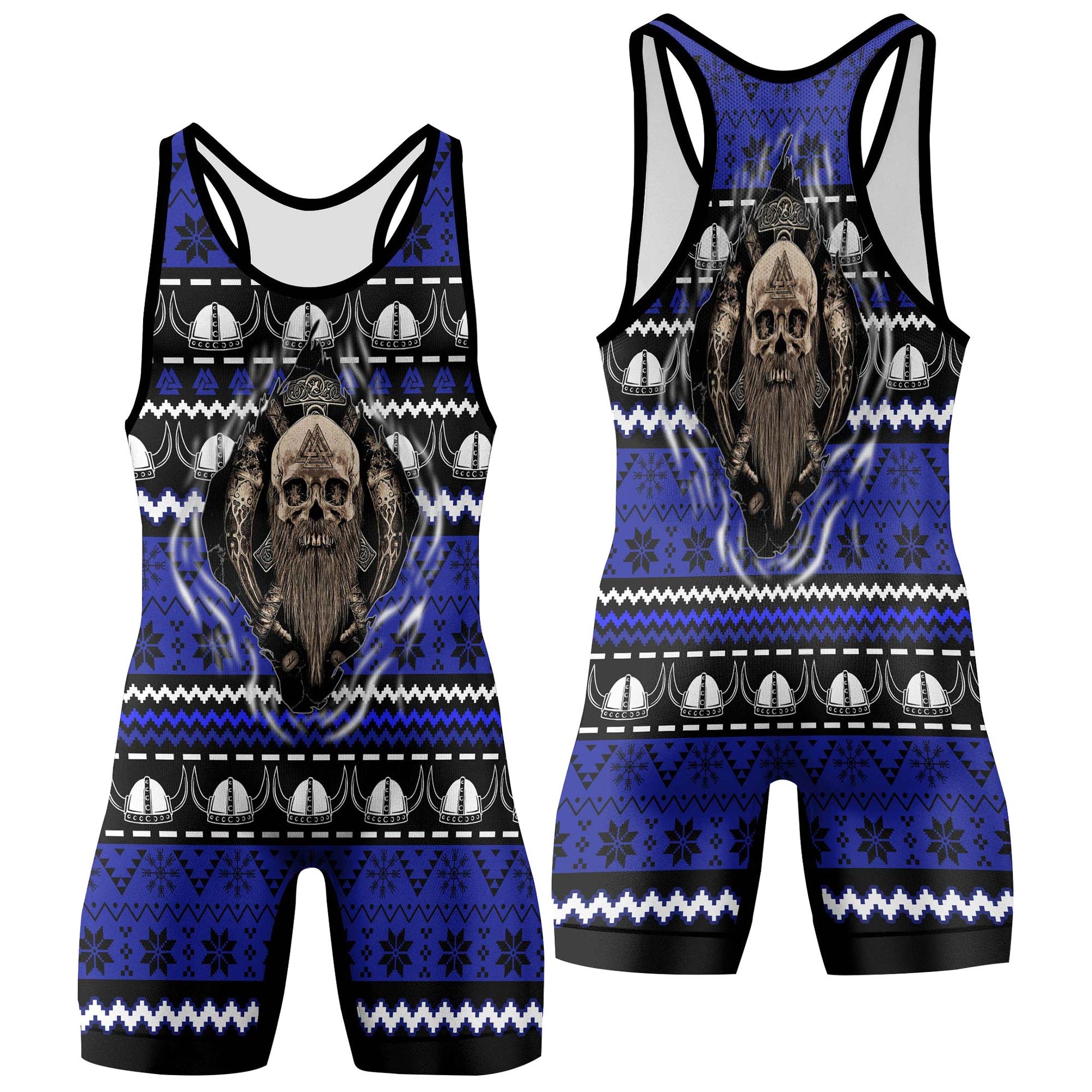 Viking Skull Inside Wrestling Singlets