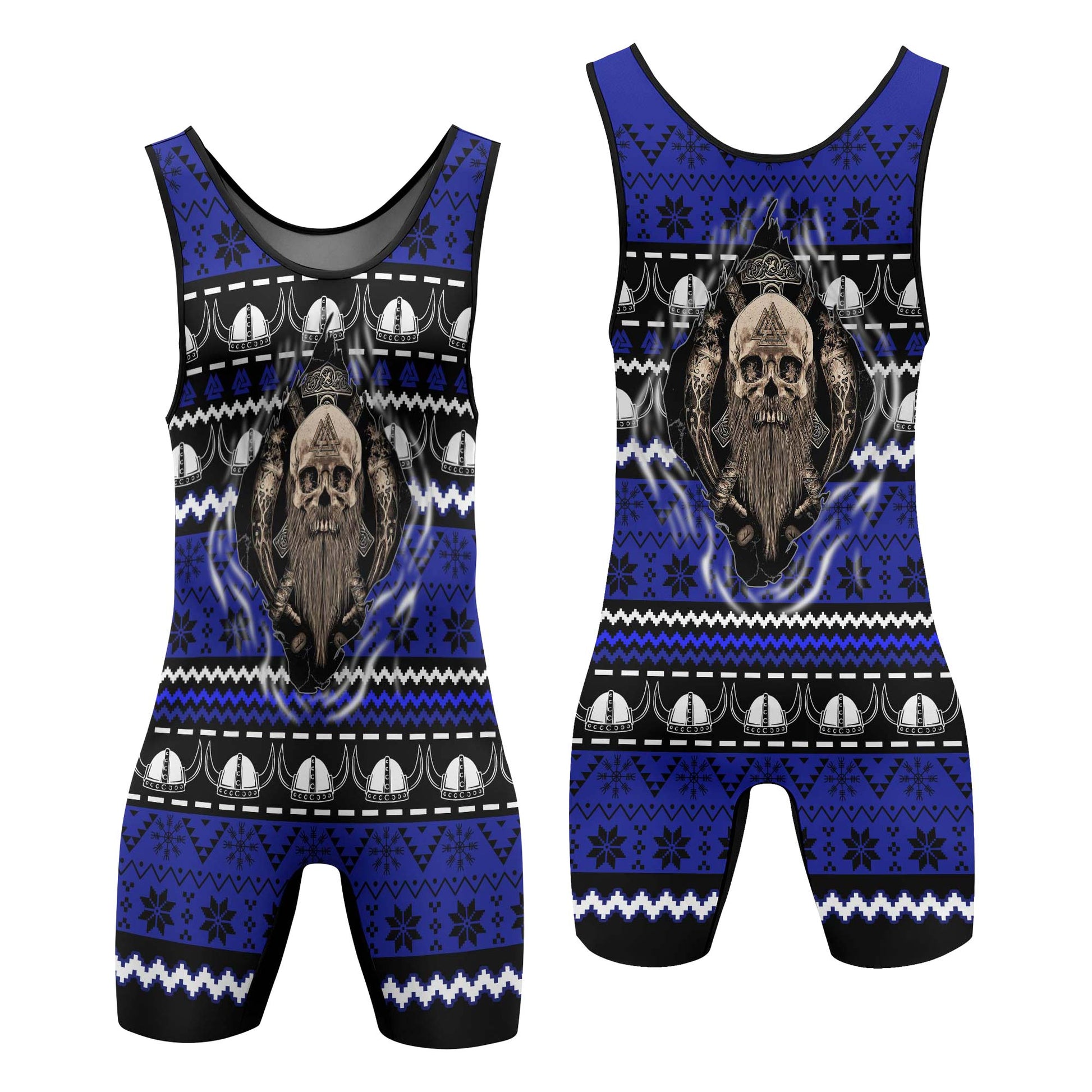 Viking Skull Inside Wrestling Singlets