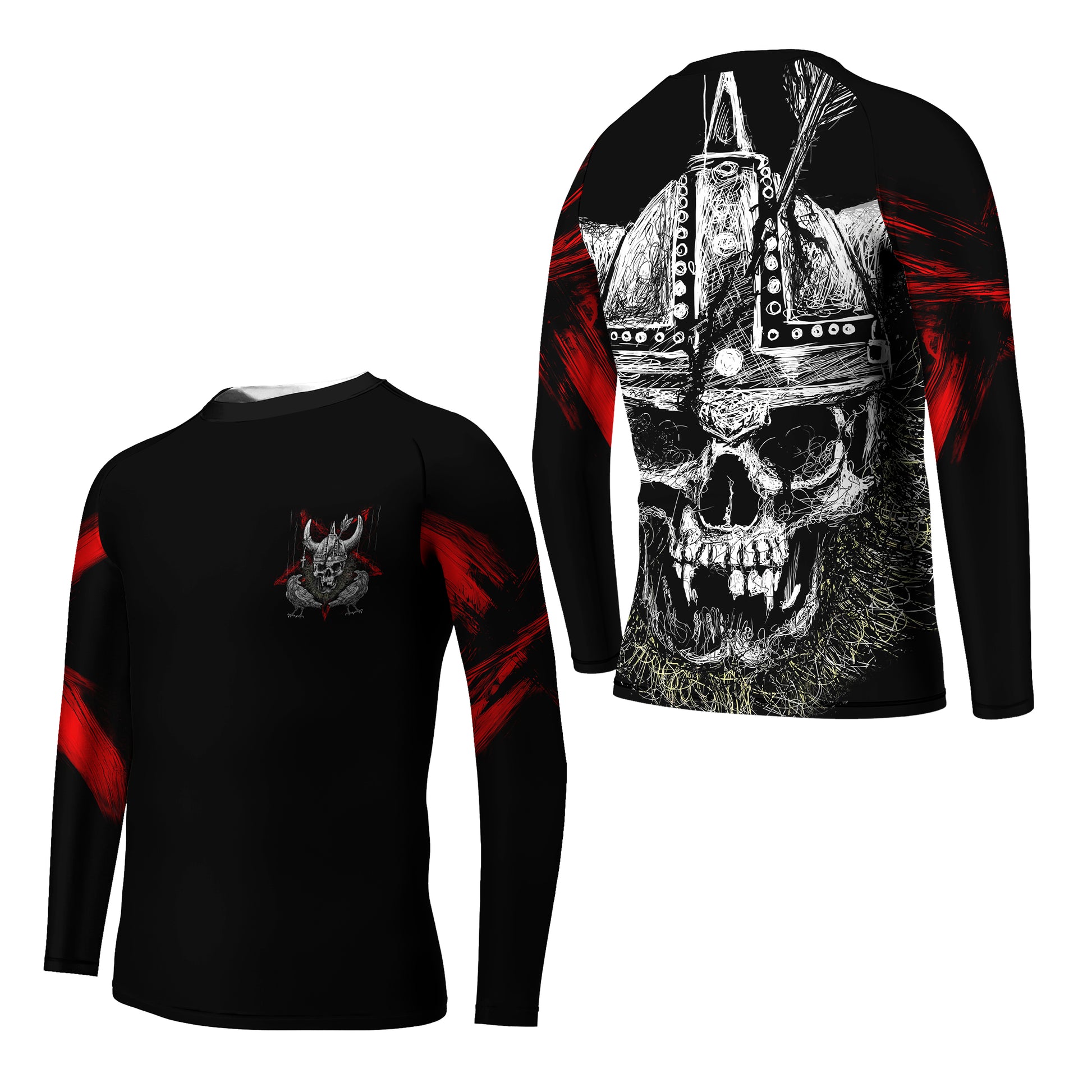 Viking Skull Kids Rash Guard