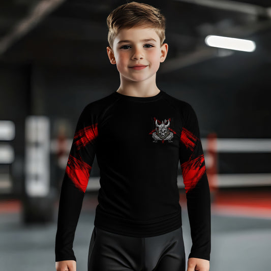 Viking Skull Kids Rash Guard
